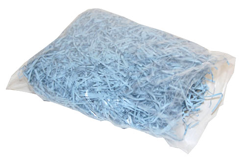 Shredded Kraft Paper Pale Blue 1kg Bag - Image 3