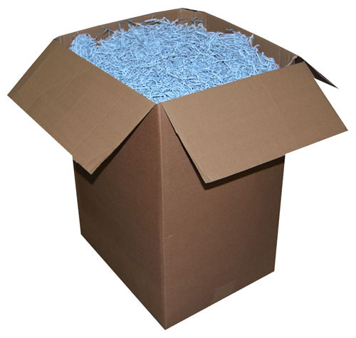 Shredded Kraft Paper Pale Blue 1kg Bag - Image 4