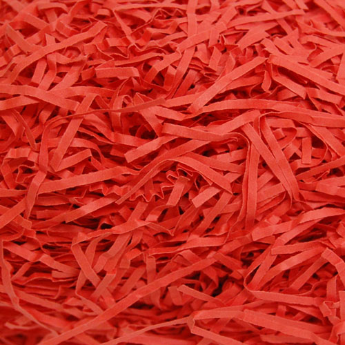 Shredded Kraft Paper Cherry Red 1kg Bag