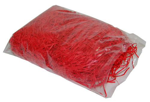 Shredded Kraft Paper Cherry Red 1kg Bag - Image 3