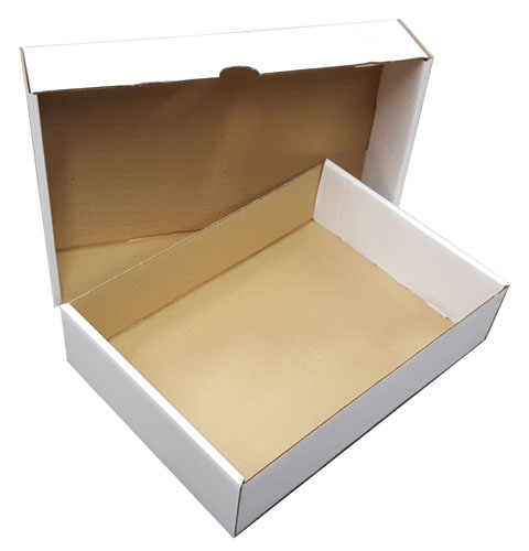 Two Part Die Cut Boxes White 305 x 215 x 75mm