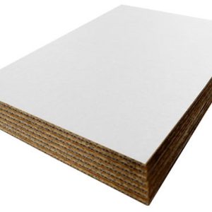 White Cardboard Sheets 400mm x 297mm Single Wall