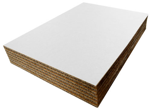 White Cardboard Sheets 1189mm x 841mm A0 Single Wall